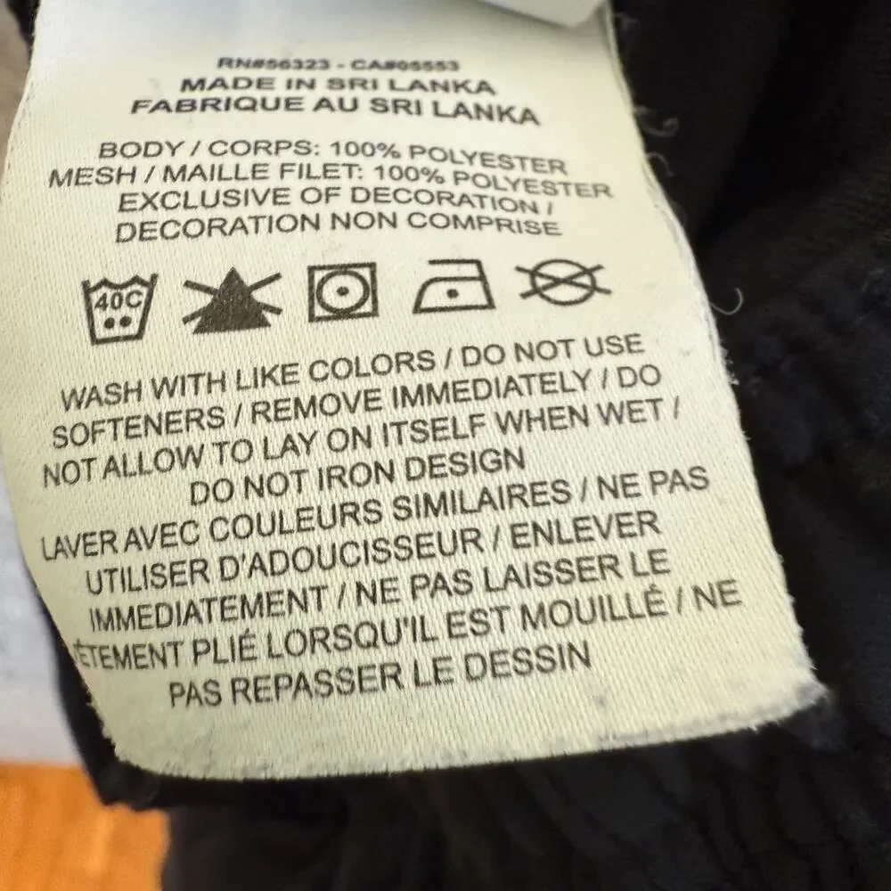 Nike Pants Mens Large Black Tapered Slim Fit Sweatpants Swoosh Skinny Athleisure
